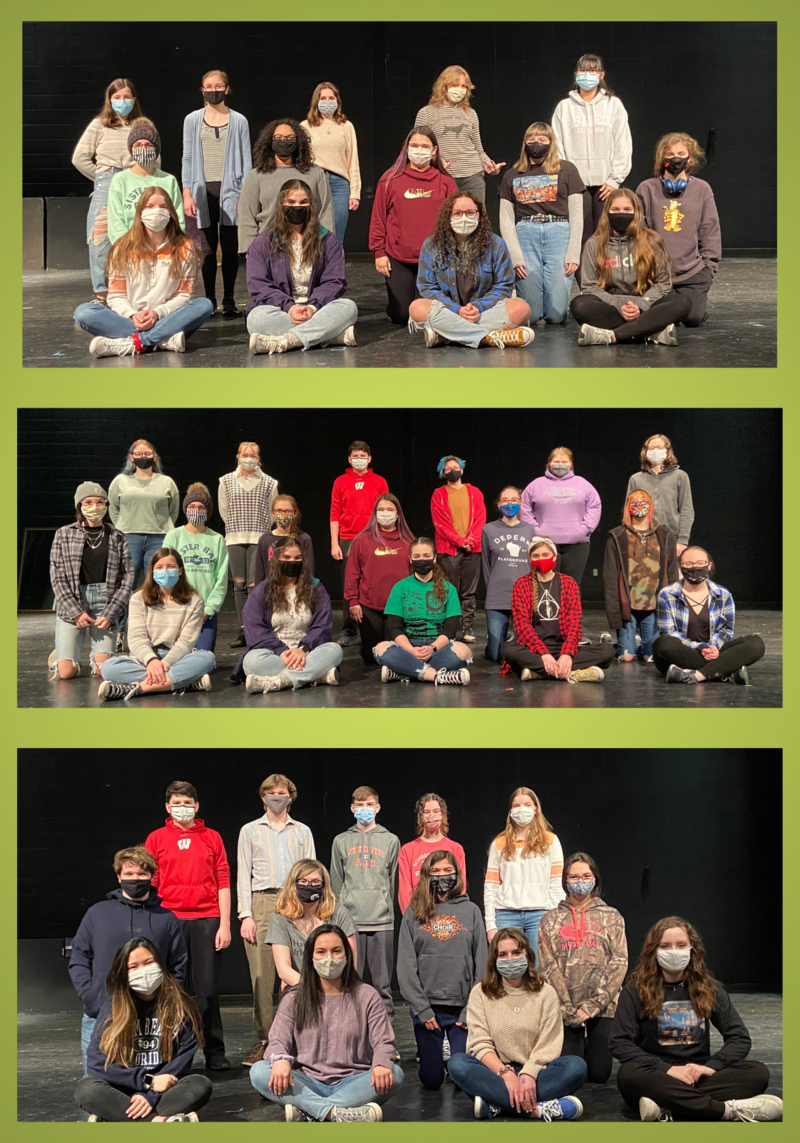 Cast, Crew, and Directors of the 2020-21 Student Directed One Act Plays