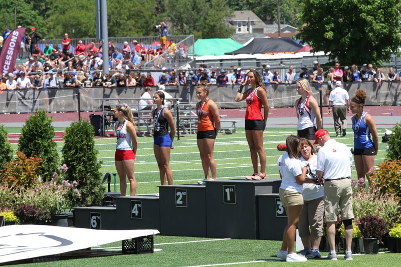 Girls Pole Vaulting - 2nd Place