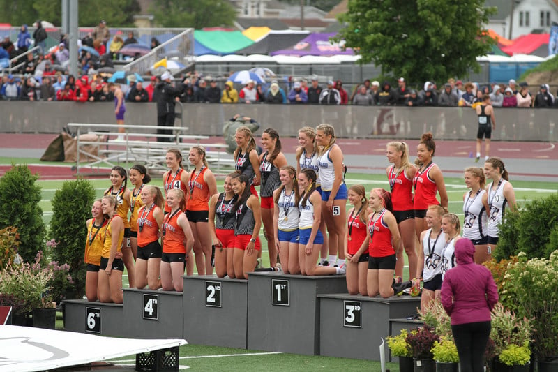 Girls 800 Relay - 4th Place